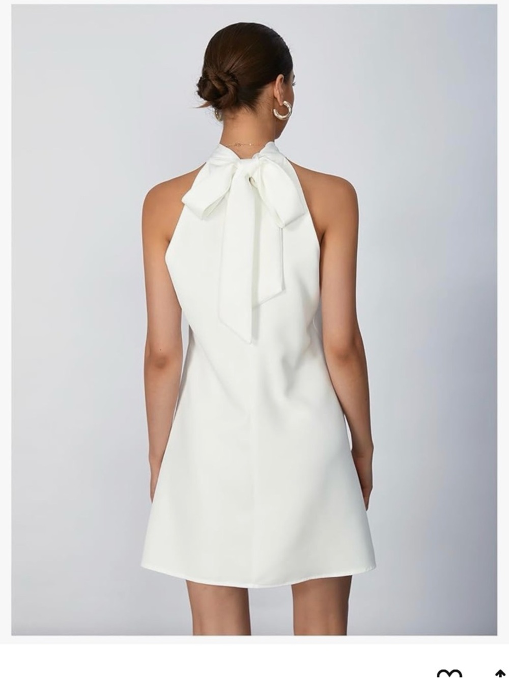 SHEIN White Halter Mini Dress - Picture 2 of 5
